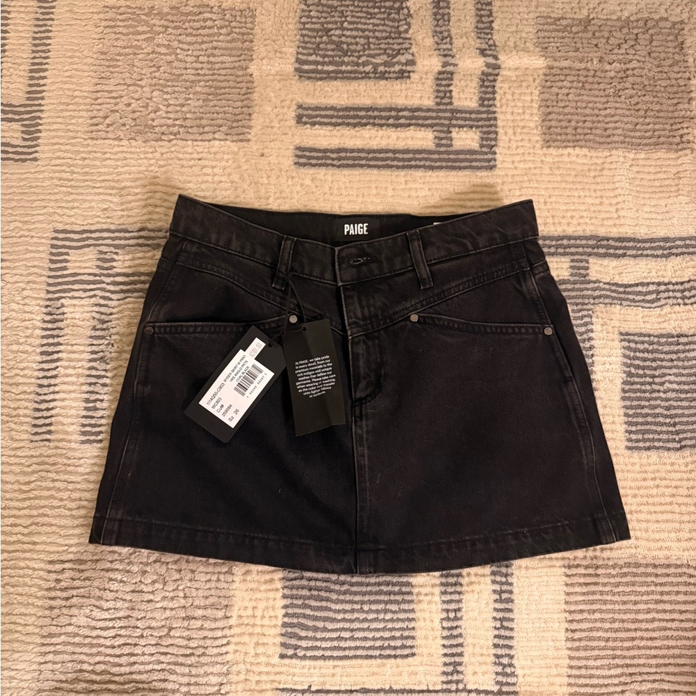 PAIGE Charcoal Mini Skirt